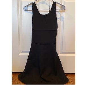black mini dress